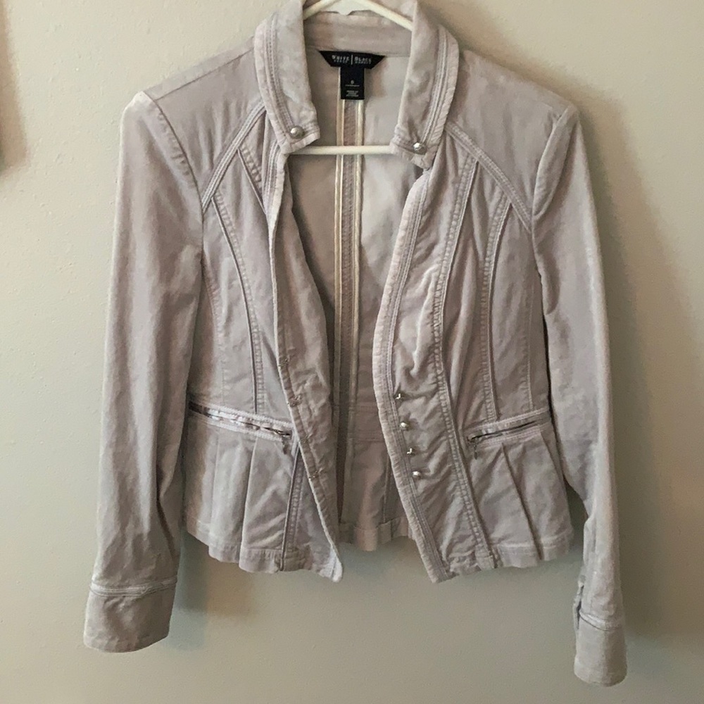 White House black market Suede Blazer